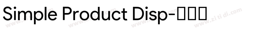 Simple Product Disp字体转换